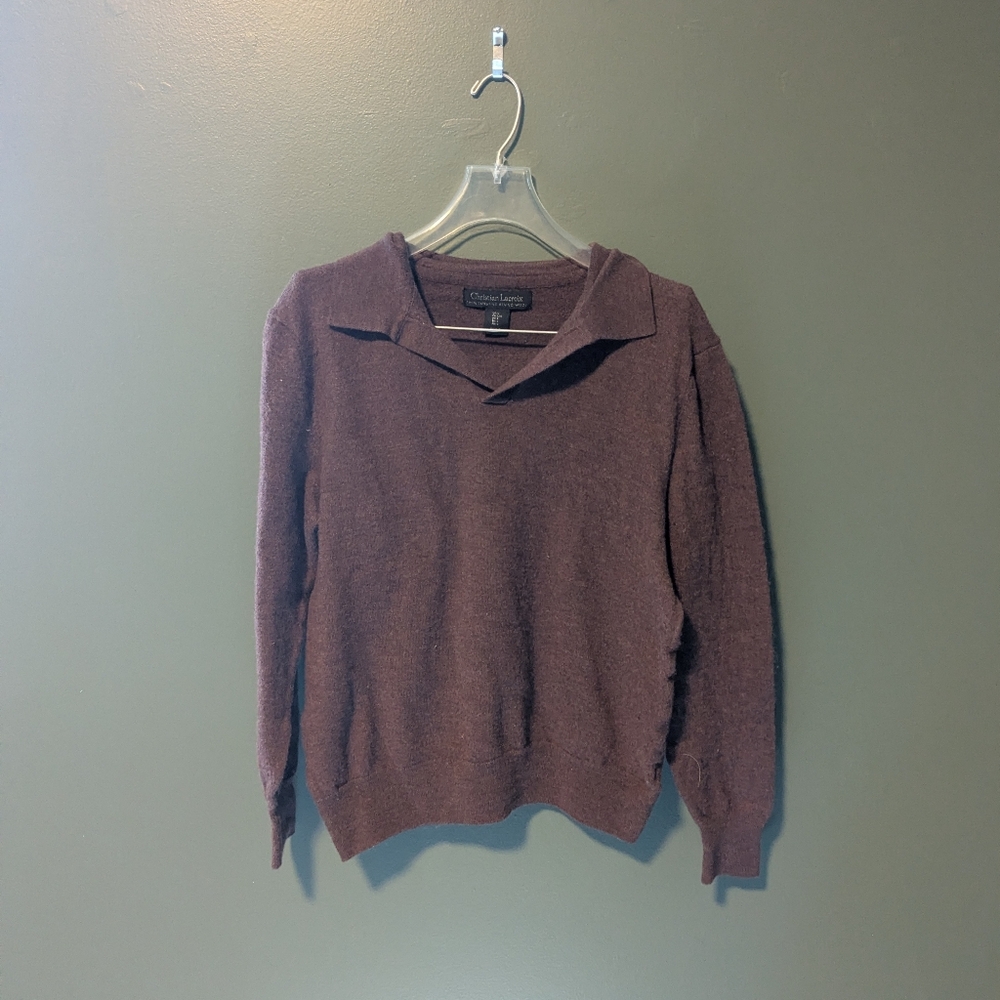 Christian LaCroix Brown Merino Sweater